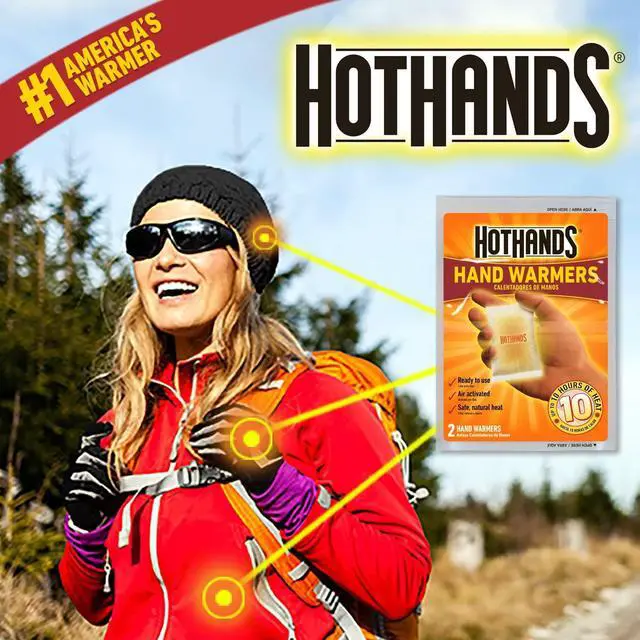 Alt view image 6 of 7 - HotHands Hand Warmers - Long Lasting Safe Natural Odorless Air Activated Warmers - Up to 10 Hours of Heat - 40 Pair