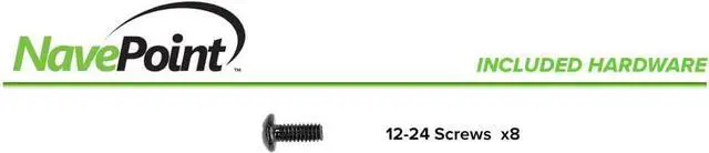 Alt view image 4 of 4 - NavePoint 2U Vertical Rack Rail Pair DIY Kit with Hardware, Black