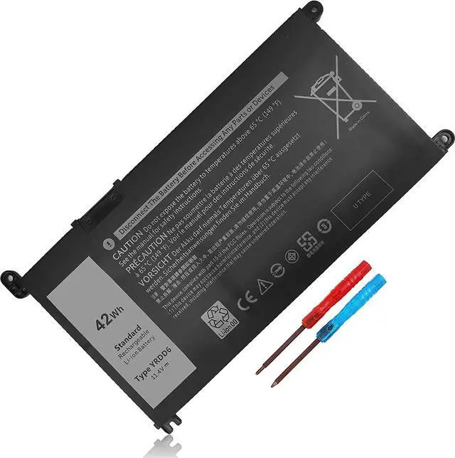 Main image of 42Wh YRDD6 Battery for Dell Inspiron 15 3582 3583 3584 P75F 3593 5584 5585 5590 5593 5594 5598 5582 7586 14 3493 5481 P93G 5482 5485 5491 5482 2-in-1 5493 17 3793 Vostro 5481 5590 1VX1H VM732 OVM732