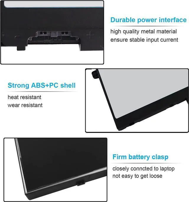 Alt view image 3 of 6 - 68Wh 3HWPP 15.2V Battery for Dell Latitude 5501 5510 5511 5401 5410 5411 E5410 E5510 E5401 E5501 E5411 E5511 Precision 3551 3541 for Inspiron 17 7500 7506 2-in-1 Black 451-BCMN 10X1J N2NLL 1VY7F 3YNXM