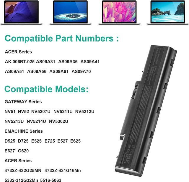 Alt view image 5 of 7 - Fancy Buying New Laptop Battery for Acer Aspire 5532 5732Z 5334 5517 AS09A31 AS09A61 AS09A41 AS09A51 AS09A71 AS09A75, Bell EasyNote TJ61 TJ62 TJ63 TJ64 TJ65 TJ66 TJ67 TR81 TR82 TR83 TR85 TR86 TR87
