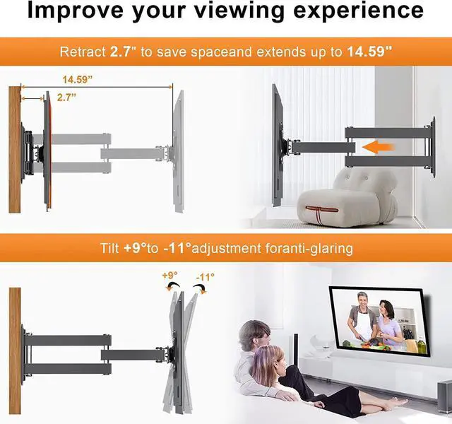 Alt view image 4 of 6 - TV Wall Mount, Bracket for Most 13-32 inch LED, LCD Monitor and Plasma TVs, Max VESA 100x100mm by XINLEI (MA1330)
