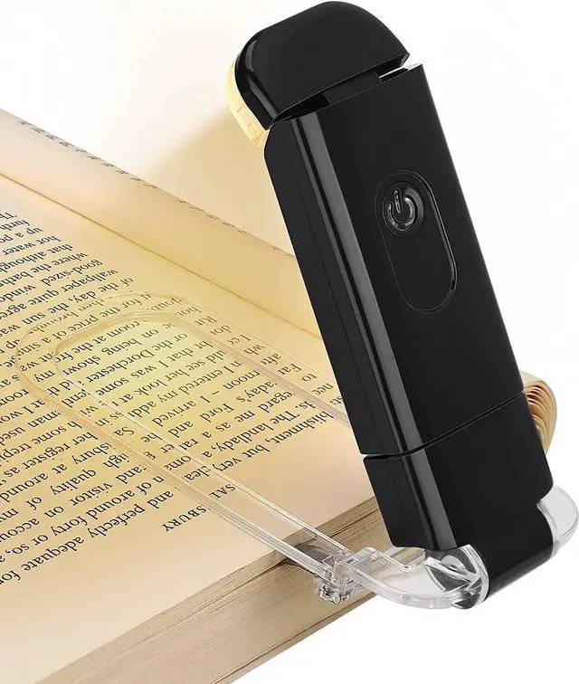 DEWENWILS USB Rechargeable Book Light for Reading in Bed, Warm White,  Brightness Adjustable, LED Clip on Book Reading Lights, Perfect for  Bookworms, Kids, Black - Newegg.com
