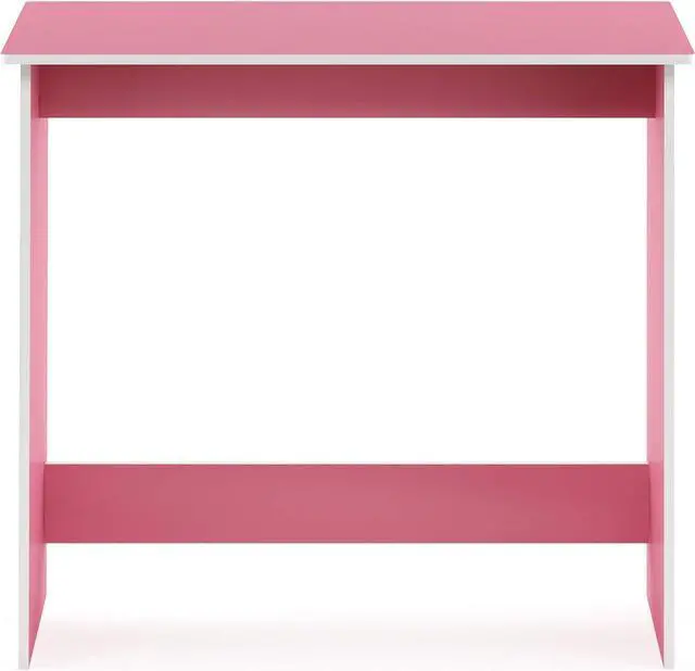 Alt view image 4 of 5 - FURINNO Simplistic Study Table, Pink, 15.5 in x 31.5 in x 29.75 in (D x W x H)