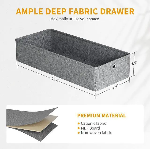 Alt view image 6 of 7 - Cubiker Home Office Computer Desk with Drawers, 40 Inch Study Writing Table, Modern Simple Style PC Desk, Rustic Brown