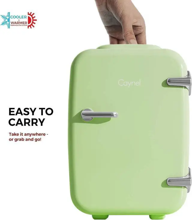Alt view image 6 of 7 - CAYNEL Mini Fridge Portable Thermoelectric 4 Liter Cooler and Warmer for Skincare, Eco Friendly Beauty Fridge For Foods,Medications, Cosmetics, Breast Milk, Medications Home and Travel