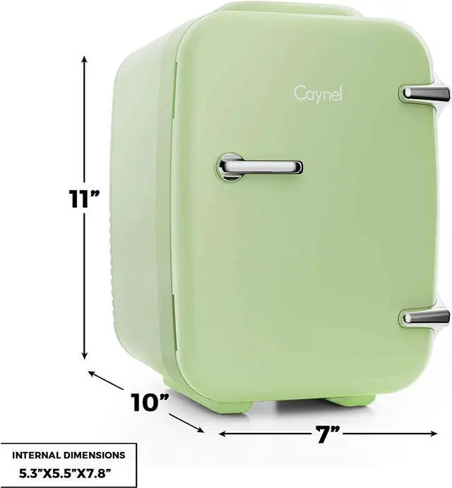 Alt view image 7 of 7 - CAYNEL Mini Fridge Portable Thermoelectric 4 Liter Cooler and Warmer for Skincare, Eco Friendly Beauty Fridge For Foods,Medications, Cosmetics, Breast Milk, Medications Home and Travel