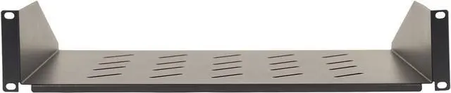 Alt view image 4 of 5 - Aeons 2U Universal Server Rack Shelf Vented Rackmount Cantilever Shelf 14" Deep, for 19 IT Network Rack Cabinet Enclosure - Fixed Server Rack Cabinet Shelf