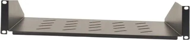 Alt view image 5 of 5 - Aeons 2U Universal Server Rack Shelf Vented Rackmount Cantilever Shelf 14" Deep, for 19 IT Network Rack Cabinet Enclosure - Fixed Server Rack Cabinet Shelf