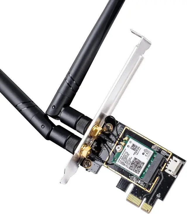 Main image of Cudy New AX3000 Wireless WiFi 6 PCIe Card for PC, Bluetooth 5.2, AX200, 3000Mbps WiFi 6 Speed, Bluetooth 5.2/5/4.2/4.0, 802.11ax/ac/a/b/g/n, Windows 11, 10, WE3000 V2