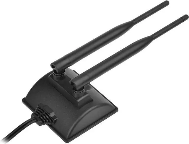Alt view image 6 of 7 - Eightwood 2.4GHz 5GHz Dual Band WiFi Antenna RP-SMA Male Connector with SMA Male to RP-SMA Female Adapter (2-Pack) for PCI-E WiFi Network Card USB WiFi Adapter Wireless Router