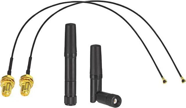 Main image of M.2 Card Antenna 2.4GHz 5GHz Small WiFi Antenna RP-SMA Male with MHF4 IPEX to RP-SMA Female Cable 9.8in (4-Pack) for M.2 NGFF Network Card PC Desktop Computer