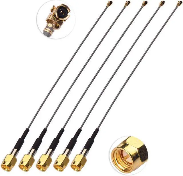 Alt view image 6 of 6 - Superbat U.FL to SMA Pigtail Cable UFL IPX IPEX to SMA Male Extension Cable (6inch 5-Pack) for Bluetooth Antenna WiFi & WiMax Network Card Mini PCI Express