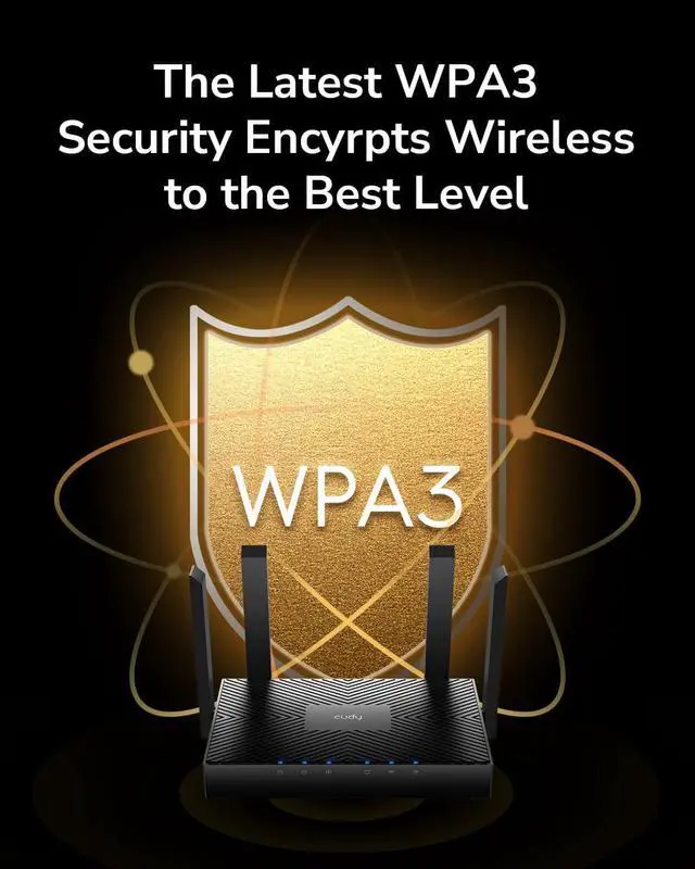 Alt view image 7 of 7 - Cudy New AX3000 Dual Band Wi-Fi 6 Router, Mesh Wi-Fi Router, 802.11ax Internet Router, 160MHz, MU-MIMO, OFDMA, WireGuard, OpenVPN, WPA3, WR3000
