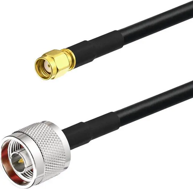 Alt view image 3 of 5 - Eightwood N Male to RP-SMA Male Cable KSR240 Low Loss Extension Cable 10ft for Outdoor Yagi WiFi Antenna WiFi Router Helium Hotspot Miner LoraWan Antenna