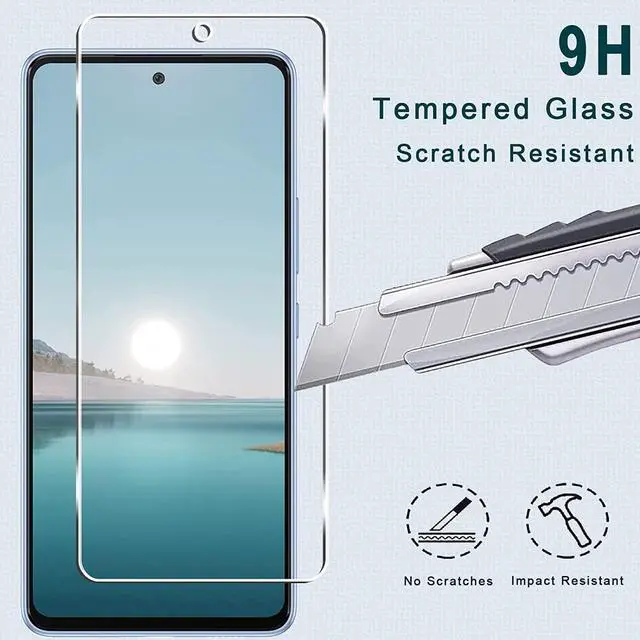 Alt view image 3 of 7 - [3+3 Pack] Galaxy A53 5G Screen Protector + Camera Lens Protector, HD Tempered Glass Film, 9H Hardness, Scratch Resistant, Easy Installation, Bubble Free, Screen Protector for Samsung Galaxy A53 5G