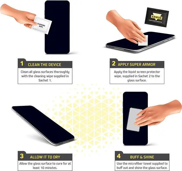 Alt view image 4 of 6 - Liquid Glass Screen Protector - Wipe On Scratch and Shatter Resistant Nano Protection for All Phones Tablets Smart Watches Universal