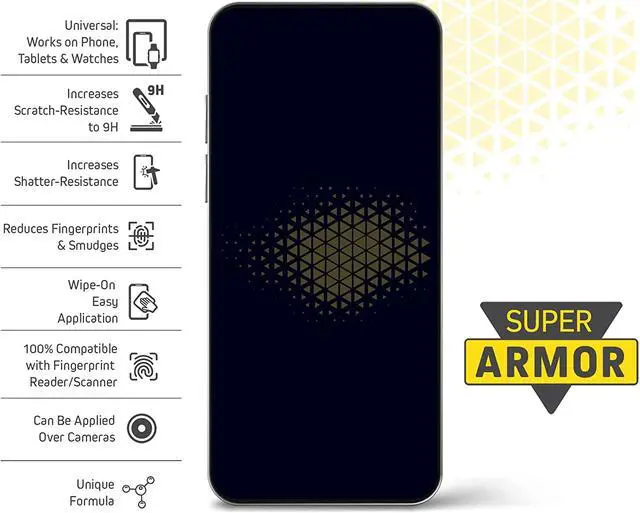 Alt view image 5 of 6 - Liquid Glass Screen Protector - Wipe On Scratch and Shatter Resistant Nano Protection for All Phones Tablets Smart Watches Universal