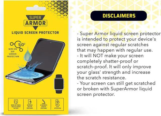 Alt view image 6 of 6 - Liquid Glass Screen Protector - Wipe On Scratch and Shatter Resistant Nano Protection for All Phones Tablets Smart Watches Universal
