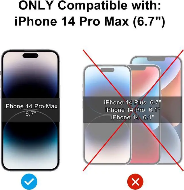 Alt view image 2 of 7 - TECHO Privacy Screen Protector Compatible with iPhone 14 Pro Max Tempered Glass Film (Edge to Edge Full Coverage) (Anti Spy Private) (9H Hardness) (2 PACK) (6.7 inch)