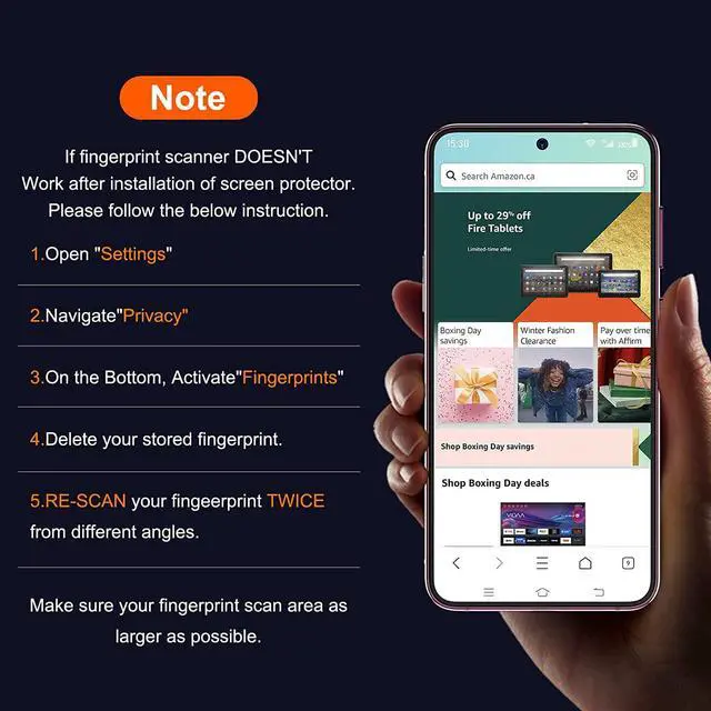 Alt view image 2 of 7 - UniqueMe for S23 Plus Screen Protector,Ultrasonic Fingerprint Unclock[2+2 Pack] Samsung Galaxy S23+ / S23 Plus 6.6 inch 9H Tempered Glass and Camera Lens Protector Case Friendly