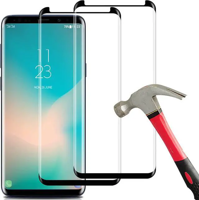 Main image of 2-PACKCoolpow Designed for Samsung Galaxy S9 Plus Screen Protector, Case Friendly, Anti-Bubble, 3D Curved Coverage, Samsung S9 Plus Screen Protector Tempered Glass Cell Phone Film.NOTE:Not for S9