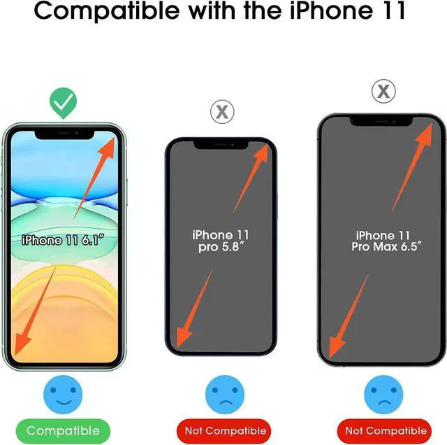 Alt view image 3 of 6 - amFilm OneTouch Glass Screen Protector for iPhone 11, iPhone XR (6.1") with Easy Installation Kit, Tempered Glass, 2 Pack