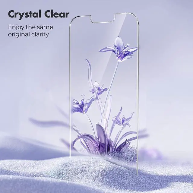 Alt view image 4 of 7 - UNBREAKcable Shatterproof Screen Protector for iPhone 13 Pro Max/iPhone 14 Plus [3-Pack] [99.99% HD Clear] [Easy Installation Frame] [9H Hardness][Bubble Free] [Full Coverage] for Apple 6.7''