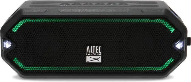 Main image of Altec Lansing - HydraJolt Wireless Bluetooth Speaker, Waterproof Portable Speakers with Built in Phone Charger and Lights, Everything Proof Outdoor, Shockproof, Snowproof, 16 Hours Playtime