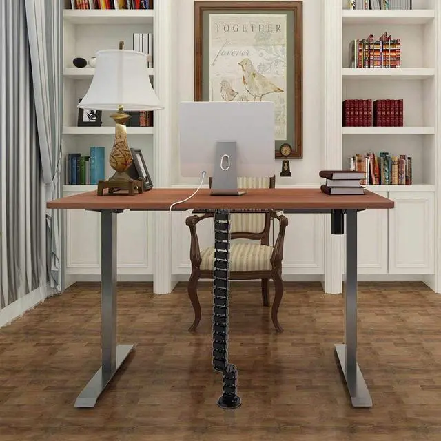 Alt view image 2 of 6 - FLEXISPOT Height Adjustable Standing Desk Frame with Memory Controller, Electric Sit Stand Desk Base for Home and Office (Gray Frame Only)