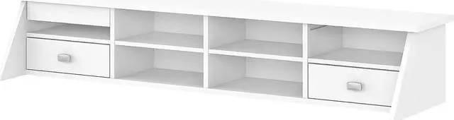 Main image of Bush Furniture Broadview Desktop Organizer, Pure White (BDH154WH-03)