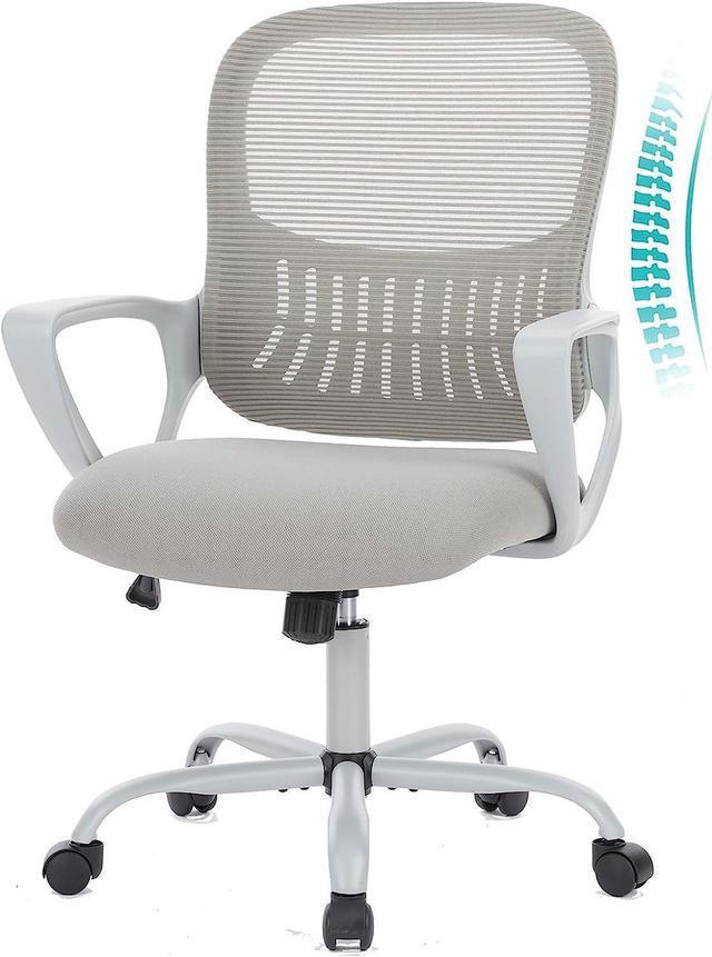 Office Chair Mid Back Computer Ergonomic Mesh Desk with Larger