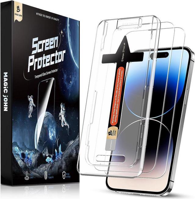 MAGIC JOHN 2 Pack for iPhone 14 Pro Max 6.7 inch Tempered Glass