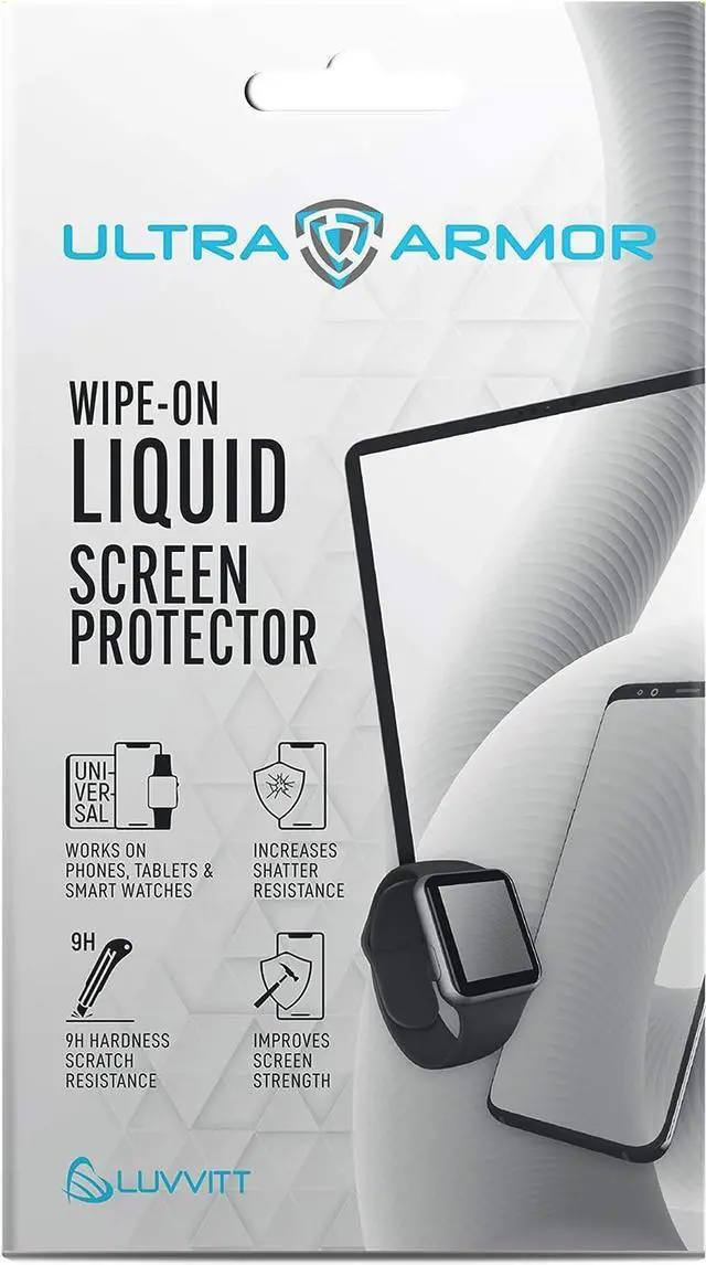 Main image of Liquid Glass Screen Protector for All Smartphones Tablets and Watches Wipe On Nano Protection - Universal