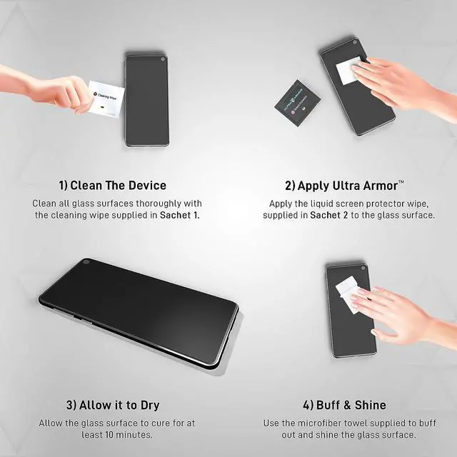 Alt view image 4 of 6 - Liquid Glass Screen Protector for All Smartphones Tablets and Watches Wipe On Nano Protection - Universal