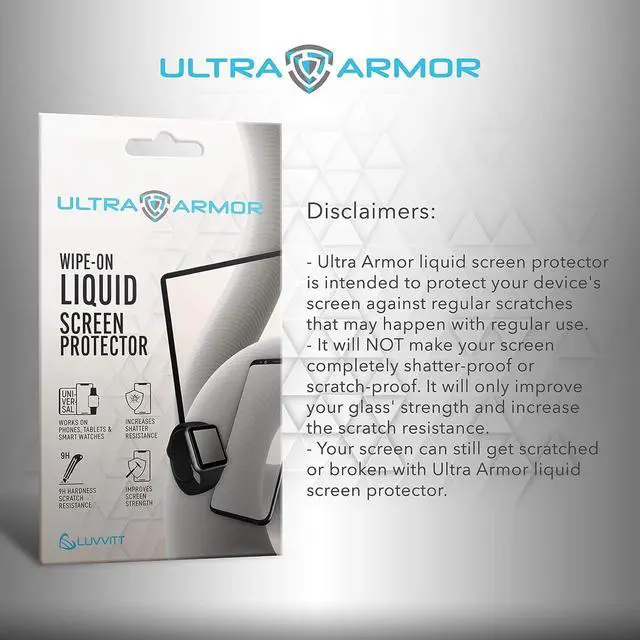 Alt view image 6 of 6 - Liquid Glass Screen Protector for All Smartphones Tablets and Watches Wipe On Nano Protection - Universal