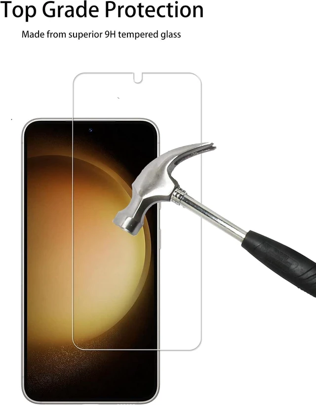 Alt view image 5 of 7 - Easy Alignment Frame Designed For Galaxy S23 5G Tempered Glass Screen Protector 2-Pack Camera Lens Protector Film 2-Pack