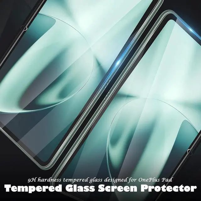 Alt view image 2 of 7 - (3 Pack Compatible for OnePlus Pad 11.61 inch Screen Protector, Tempered Glass 2.5D Arc Edges 9 Hardness HD Bubble-Free (Lifetime Replacement)