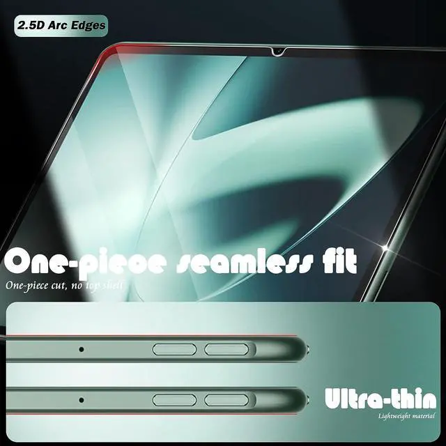 Alt view image 5 of 7 - (3 Pack Compatible for OnePlus Pad 11.61 inch Screen Protector, Tempered Glass 2.5D Arc Edges 9 Hardness HD Bubble-Free (Lifetime Replacement)