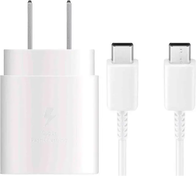 Main image of USB C Charger for Samsung Galaxy Tab A9+/Tab A9/S23 FE/A05s/A05 25W Type C Charger Fast Charging Wall Charger -White