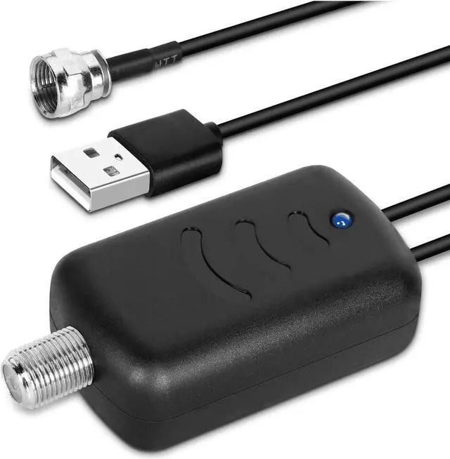 Main image of Indoor TV Antenna Amplifier Low Noise Antenna Signal Booster For HD TV Indoor Antenna Clears Up Pixelated Low-Strength Channels HD TV Digital VHF UHF with AC Power Adapter