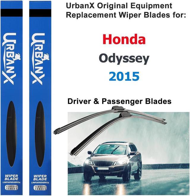 Main image of UrbanX 2-IN-1 All Seasons Water Repellency Original Equipment Replacement Wiper Blades For 2015 Honda Odyssey 26" And 22" Driver And Passenger Side (Pack of 2)