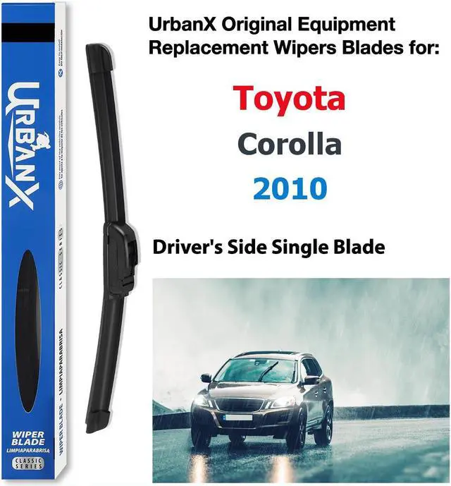 Main image of Urbanx 2-In-1 All Seasons Water Repellency Original Equipment Replacement Wiper Blades For 2010 Toyota Corolla 26" Driver Side