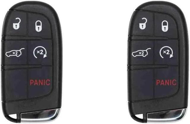 Main image of Replacement Smart Key Fob for Dodge Durango 2019 FCC M3N-40821302 M3N40821302 Part Number 68150061 68150061AC 68150061AB 68143505 Pack of 2