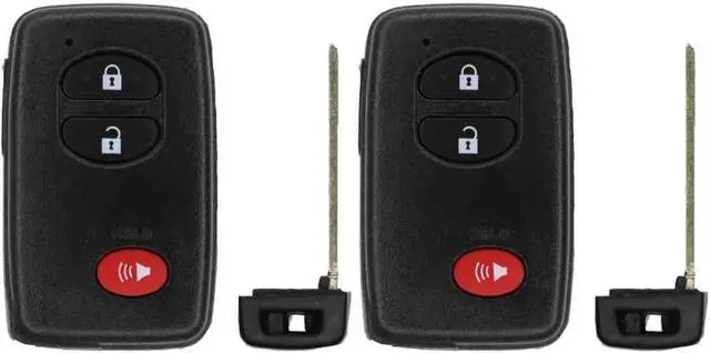 Main image of Replacement Smart Key Fob for Toyota Highlander 2008-2013 FCC HYQ14AAB Part Number 89904-48100 89904-06041 89904-07030 Pack of 2