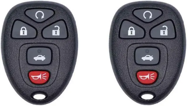 Main image of UrbanX Car Key Fob Keyless Entry Remote for 2010 Compatible with Chevrolet Malibu FCC KOBGT04A Part Number 22733524 Pack of 2