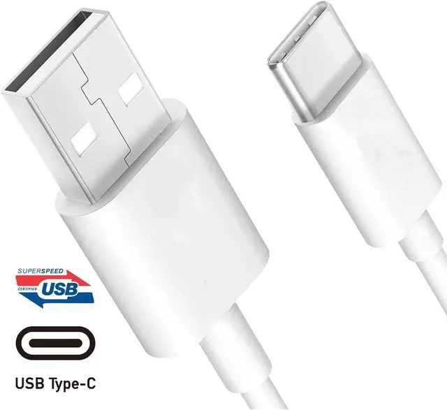 Alt view image 3 of 7 - Fast Adaptive Wall Adapter Charger for Samsung Galaxy A02 A01 A03s A11 A21s A31 A51 A71 EP-TA20JWE Bundled with UrbanX Type C/USB-C 10ft (3m) and OTG Adapter - 3 Items - Rapid Charging - White