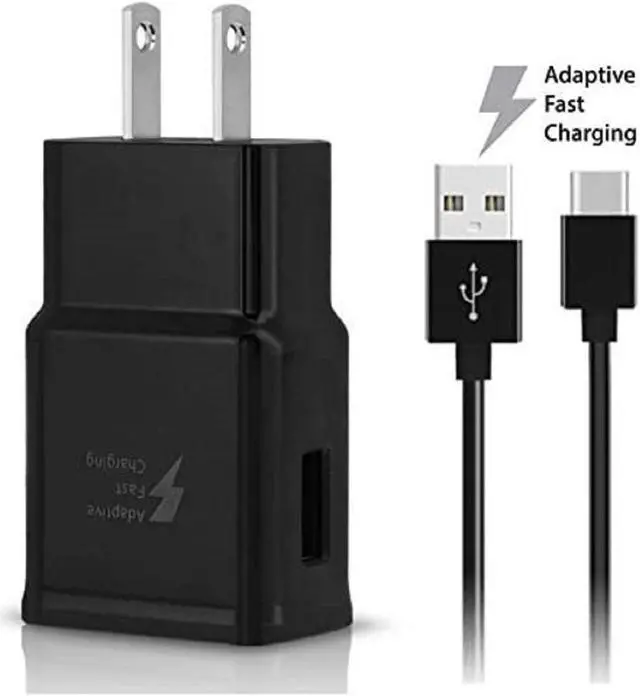 Alt view image 3 of 5 - OEM Adaptive Fast Charger for Samsung Galaxy Tab S3 15W with Certified USB Type-C Data and Charging Cable. (Black / 3.3FT / 1M Cable)