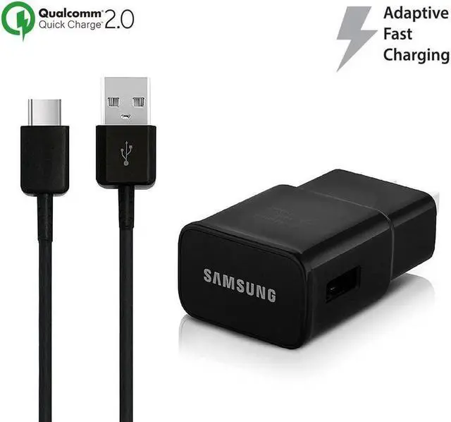 Alt view image 2 of 5 - OEM Adaptive Fast Charger for Samsung Galaxy Tab S3 15W with Certified USB Type-C Data and Charging Cable. (Black / 3.3FT / 1M Cable)