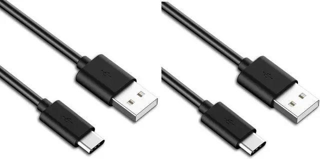 Main image of Two (2) OEM Samsung USB-C Data Charging Cables for Galaxy S9/S9 Plus/S8/S8+/Note8 - Black EP-DG950CBE- Bulk Packaging